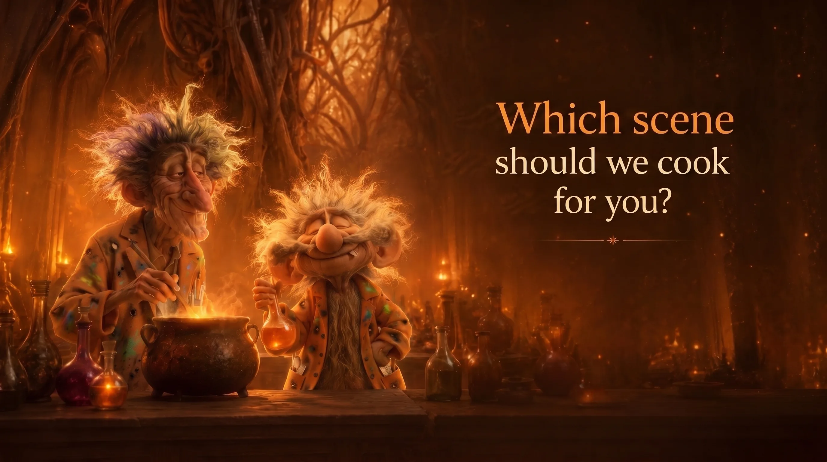 Which scene should we cook for you?